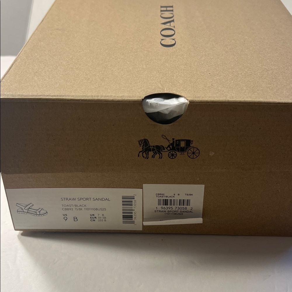 Coach Tan Shoe Box Size 10 Women’s - Picture 2 of 5